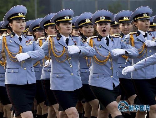 當地時間2012年7月9日，蒙古國烏蘭巴托，閱兵彩排正在進行中。(圖片來源：東方IC)