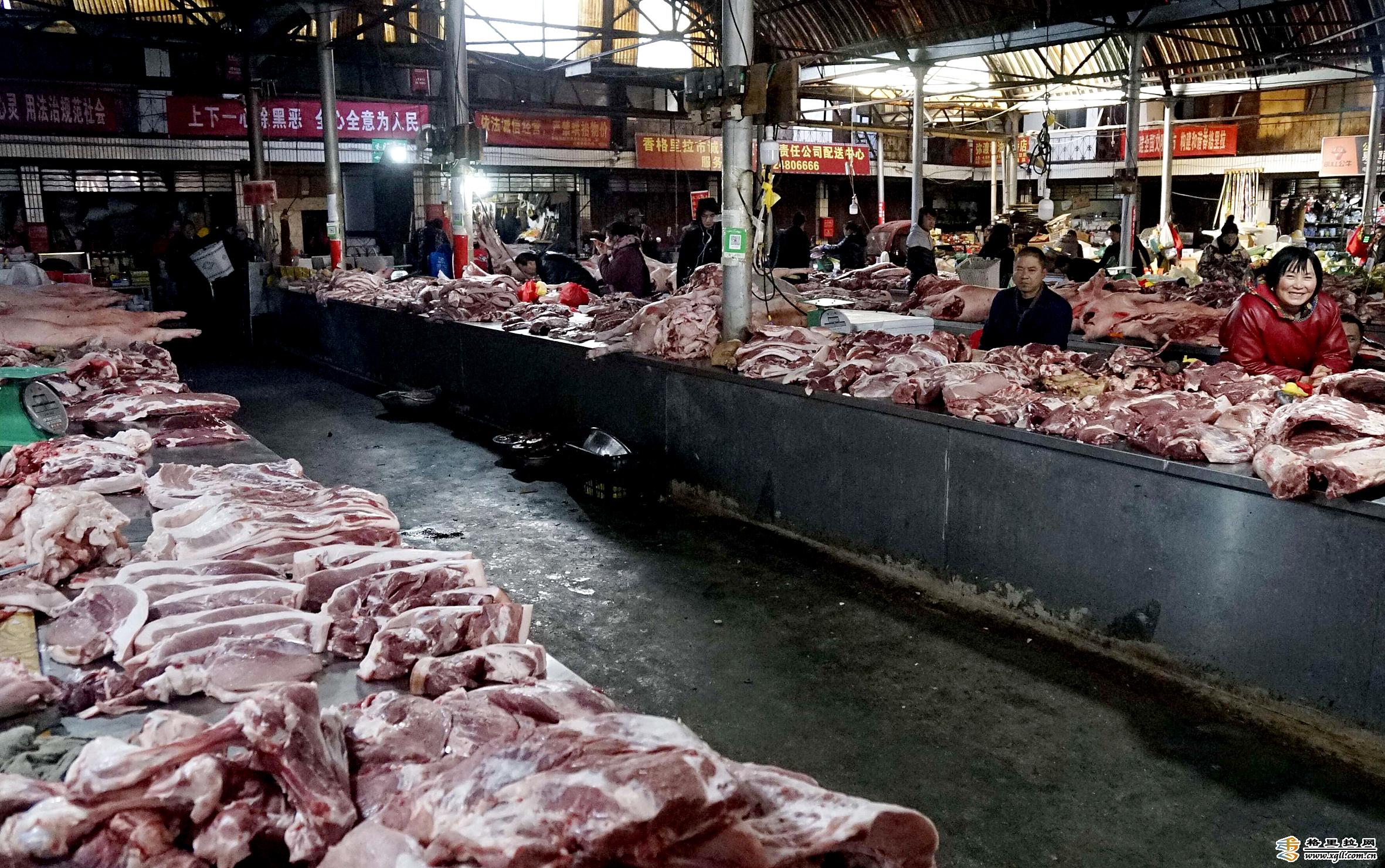 香格里拉市區豬肉價格下降