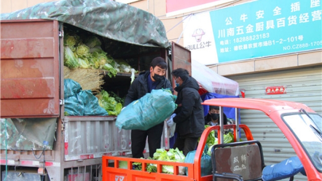 德欽縣調運新鮮蔬菜 確保物資供應充足