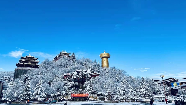 四月飄雪！香格里拉的春天就是這么任性！