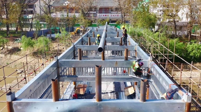 永春河流域生態治理及基礎設施建設（一期）項目現場施工忙