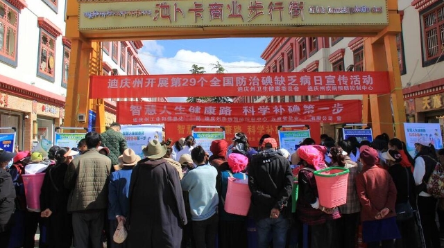 迪慶州開展“全國防治碘缺乏病日”宣傳服務活動